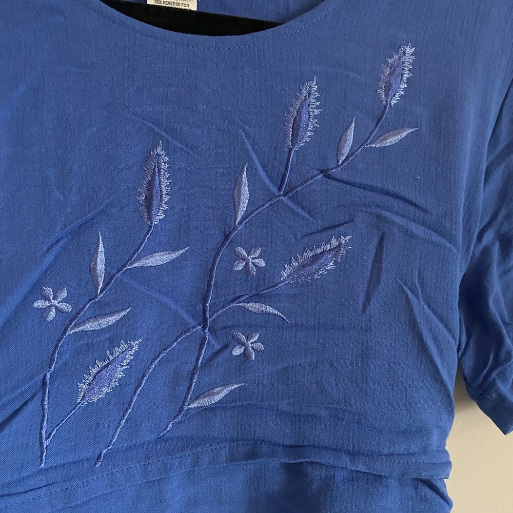 Vintage Cornflower Blue dress - Picture 5 of 7